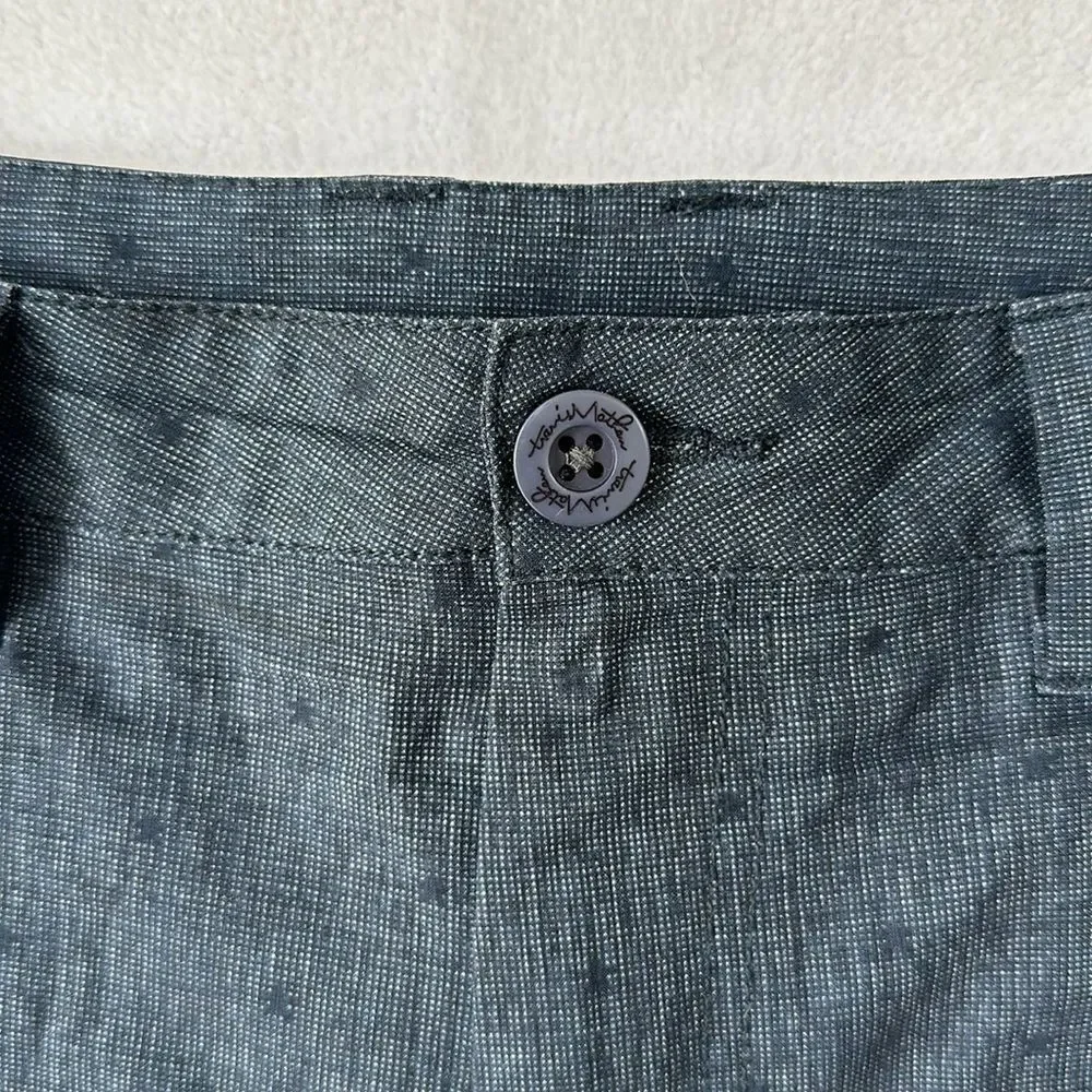 Travis Mathew Golf Shorts Men's Grey/blue/black Tonal Print‎ Size 38